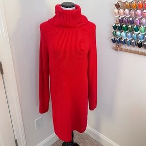NWOT French Connection Red Sweater Dress